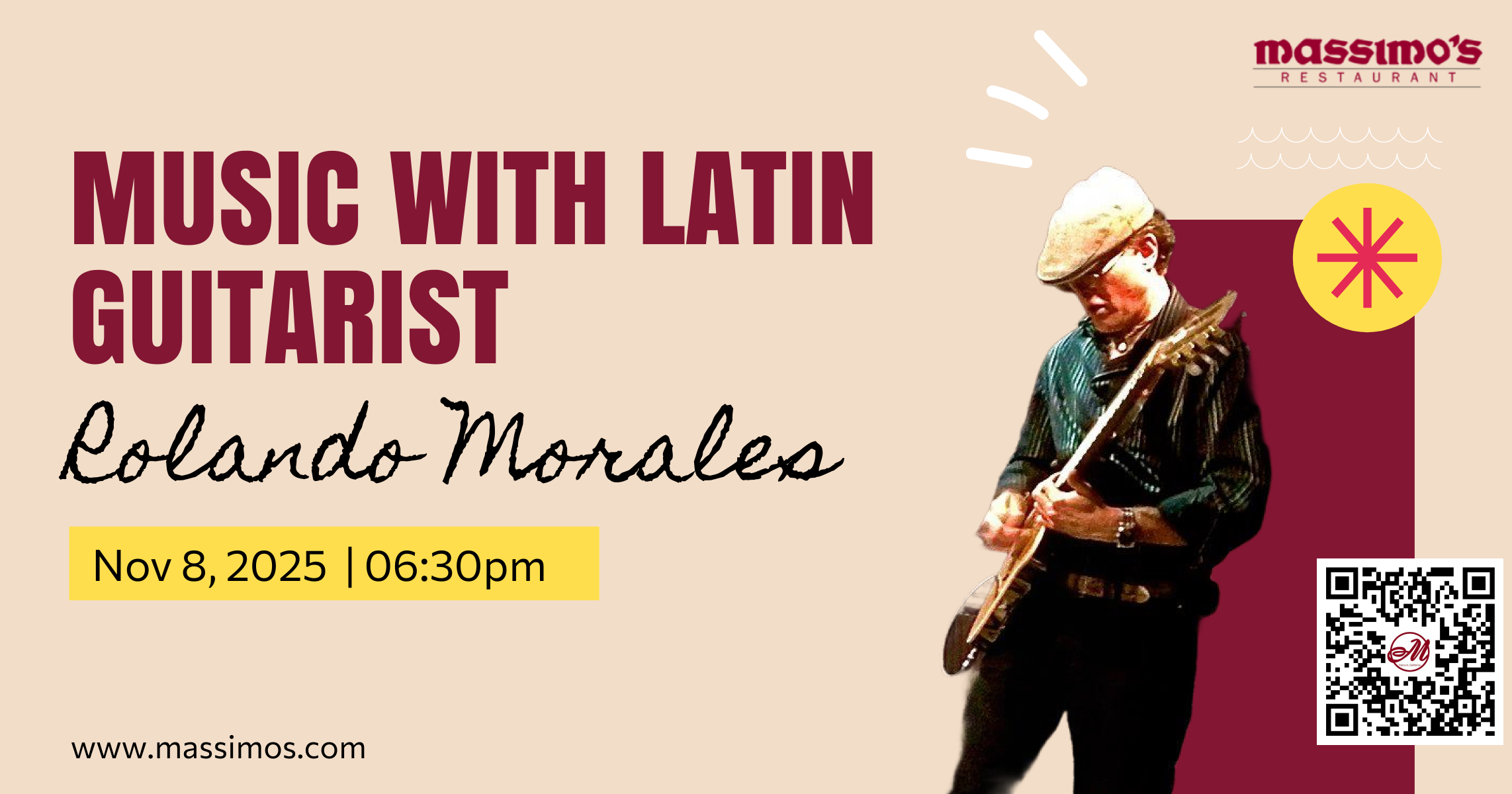 Music with Latin Guitarist  Rolando Morales