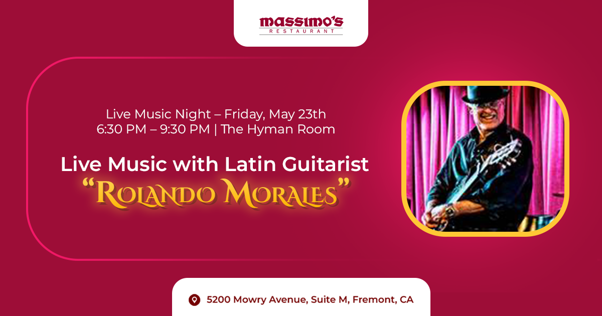 Live Music with Latin Guitarist Rolando Morales